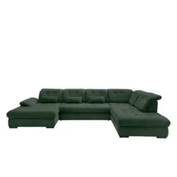 Wohnlandschaft in Cord Dunkelgr&uuml;n