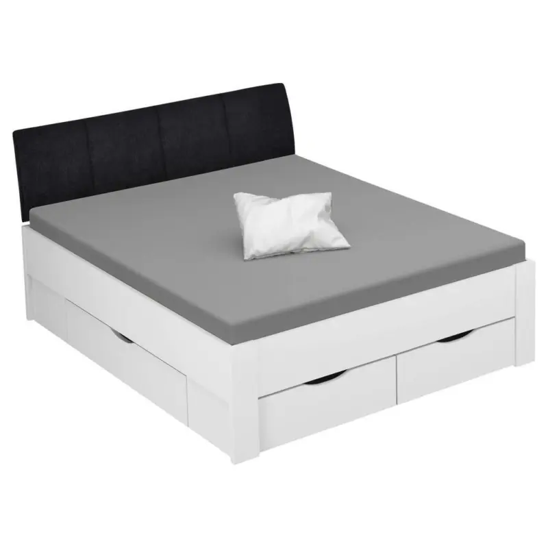 Stauraumbett 160/200 cm in Wei&szlig;