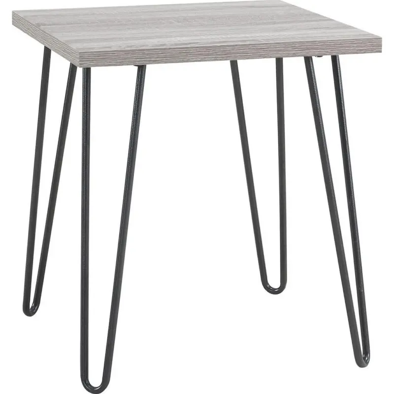 Beistelltisch in Metall, Papier, Holzwerkstoff 49/49/55 cm