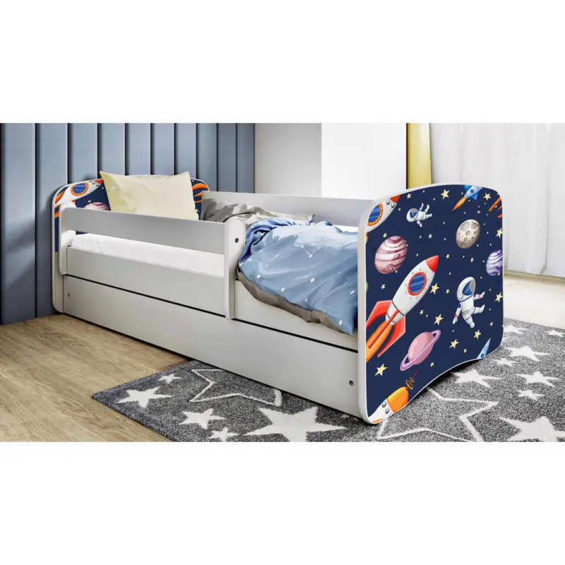 Kinder-/Juniorbett 80/160 cm in Wei&szlig;
