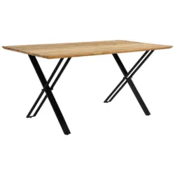 Esstisch in Holz, Metall 160/85/76 cm