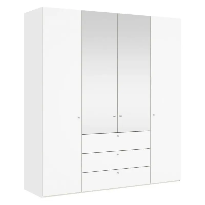 Dreht&uuml;renschrank in Wei&szlig;