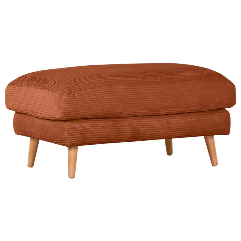 Hocker in Textil Kupferfarben