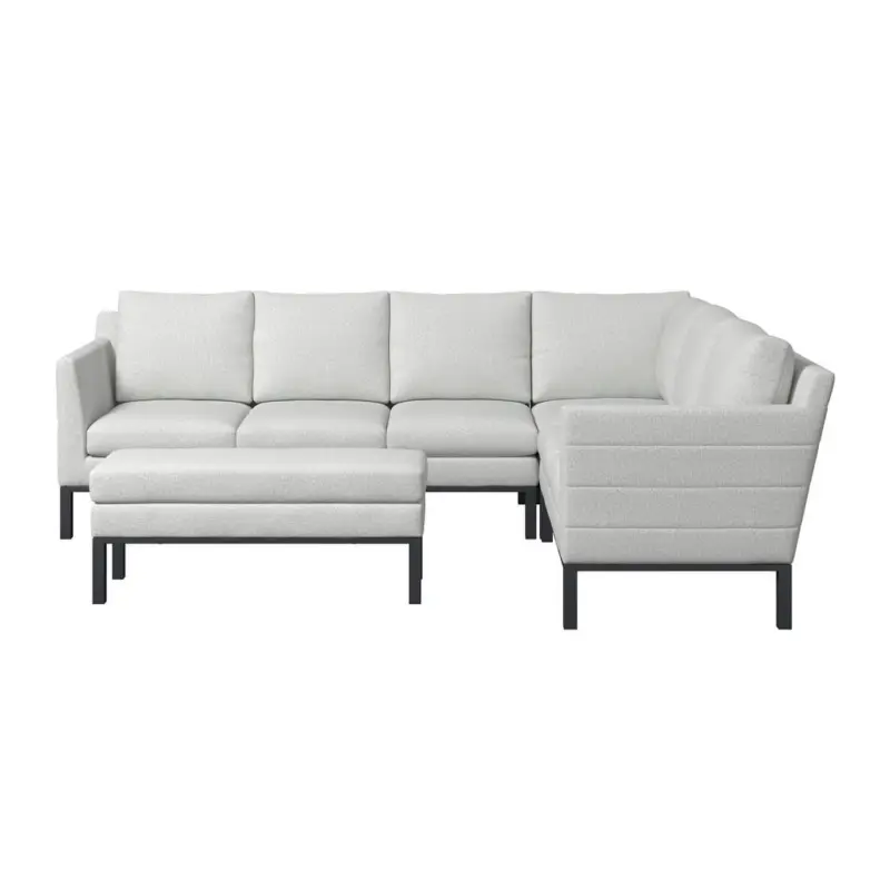 Loungegarnitur 5-teilig 277/213 cm Aluminium