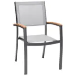 XXXLutz Lauterach - Ihr M&ouml;belhaus bei Bregenz Stapelsessel in Holz, Metall, Textil Grau, Hellgrau, Teakfarben