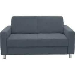 2-Sitzer-Sofa in Flachgewebe Blau