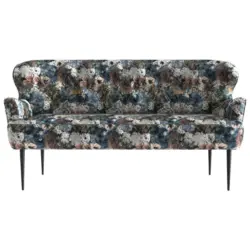 Sofa in Jacquard Blau, Rosa, Beige