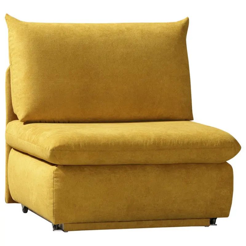 Schlafsessel Etta in Flachgewebe Gelb
