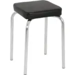 XXXLutz Lauterach - Ihr M&ouml;belhaus bei Bregenz Stapelhocker in Metall, Textil Schwarz, Chromfarben