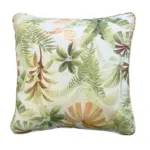 XXXLutz Lauterach - Ihr M&ouml;belhaus bei Bregenz Outdoor-Kissen in Braun, Creme, Gr&uuml;n geometrisch 50/50 cm