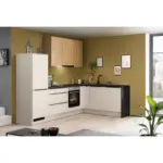 XXXLutz Lauterach - Ihr M&ouml;belhaus bei Bregenz Eckk&uuml;che 290,2/191,6 cm in Schwarz, Eichefarben, Hellgrau