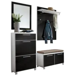 Garderobe 5-teilig in 155/195/40 cm