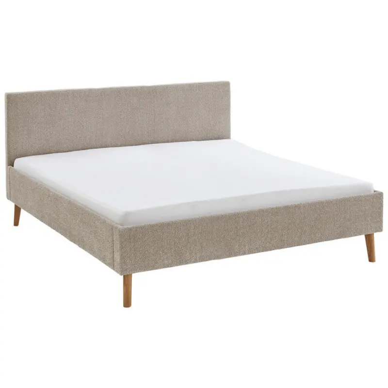 Polsterbett Taupe 180/200 cm