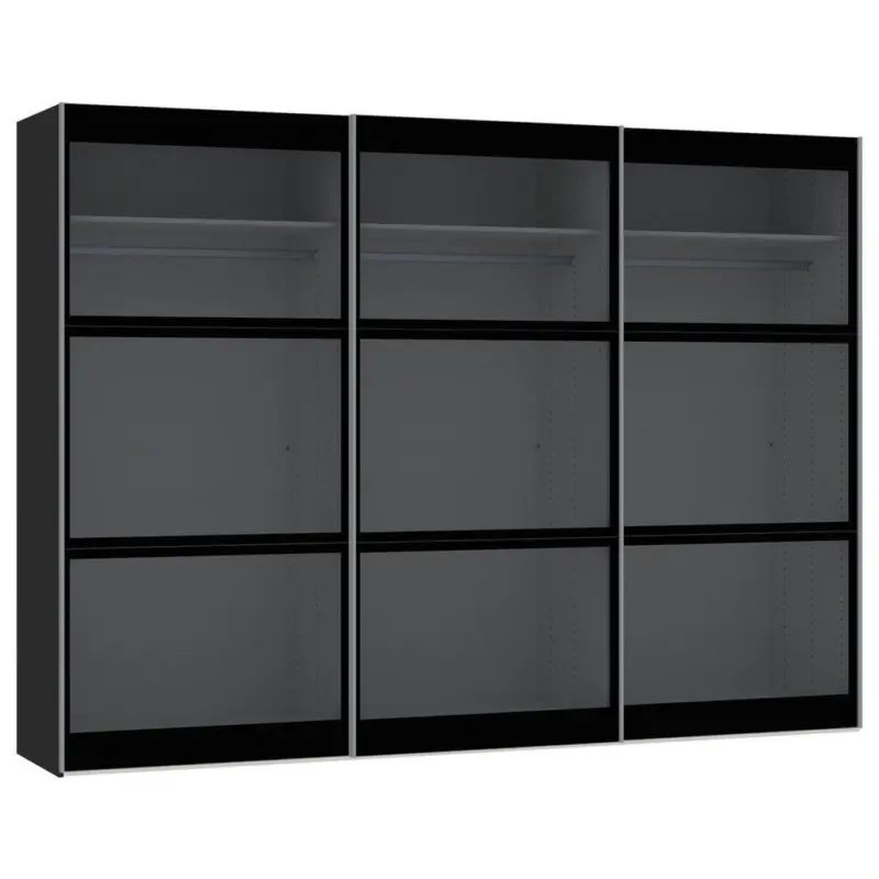 Schwebet&uuml;renschrank in Schwarz