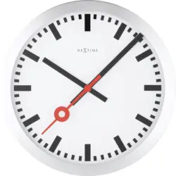 Wanduhr Silberfarben 19/19/3,8 cm