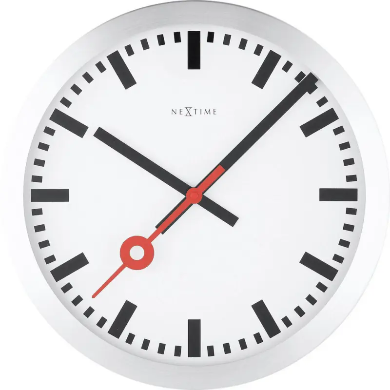 Wanduhr Silberfarben 19/19/3,8 cm