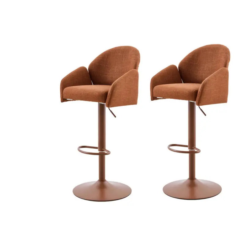 Barhocker-Set in Rotbraun