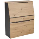 XXXLutz Lauterach - Ihr M&ouml;belhaus bei Bregenz Sekret&auml;r in Graphitfarben, Eiche Artisan