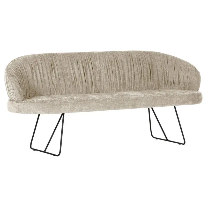 Sitzbank in Textil Beige