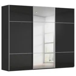 Schwebet&uuml;renschrank in Schwarz