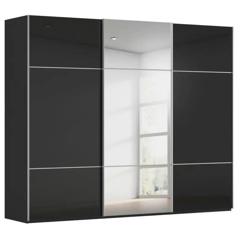 Schwebet&uuml;renschrank in Schwarz