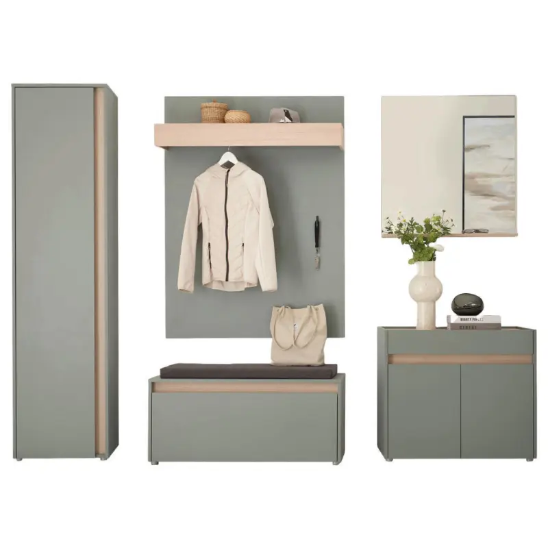 Garderobe 6-teilig in 260/200/40 cm