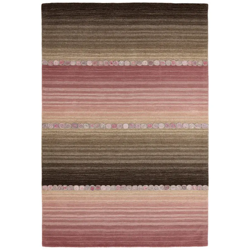 Orientteppich 90/160 cm Twilight in Pink Grau, Pink