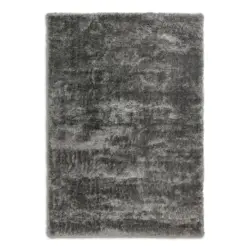 Hochflorteppich 133/190 cm Heaven Grau