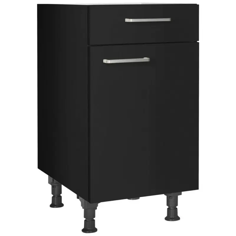 Schubkastenunterschrank 45/87/56 cm in Schwarz
