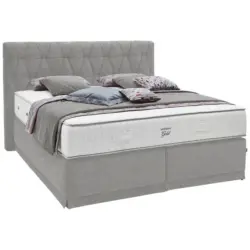 Boxspringbett 180/200 cm in Grau