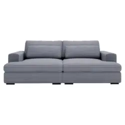 Bigsofa in Cord Blaugrau