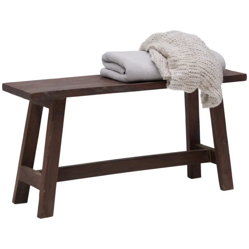 Sitzbank 90/45/25 cm in Braun