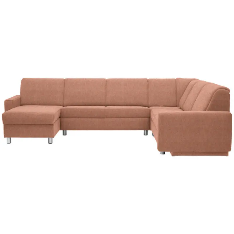 Wohnlandschaft in Chenille Orange