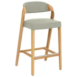 Tresenstuhl in Wildeiche, Grauwei&szlig;