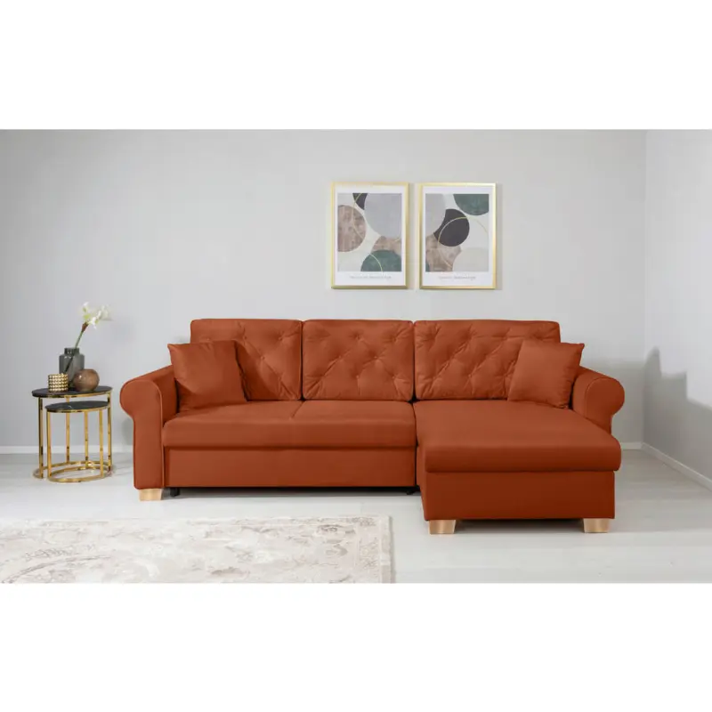 Ecksofa Arles in Terracotta