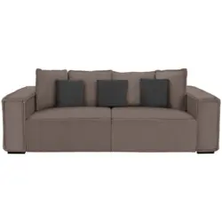 Bigsofa in Taupe, Dunkelgrau