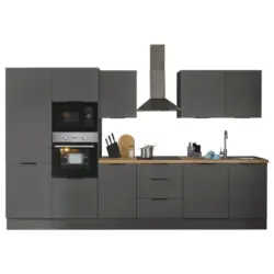 K&uuml;chenblock in Graphitfarben