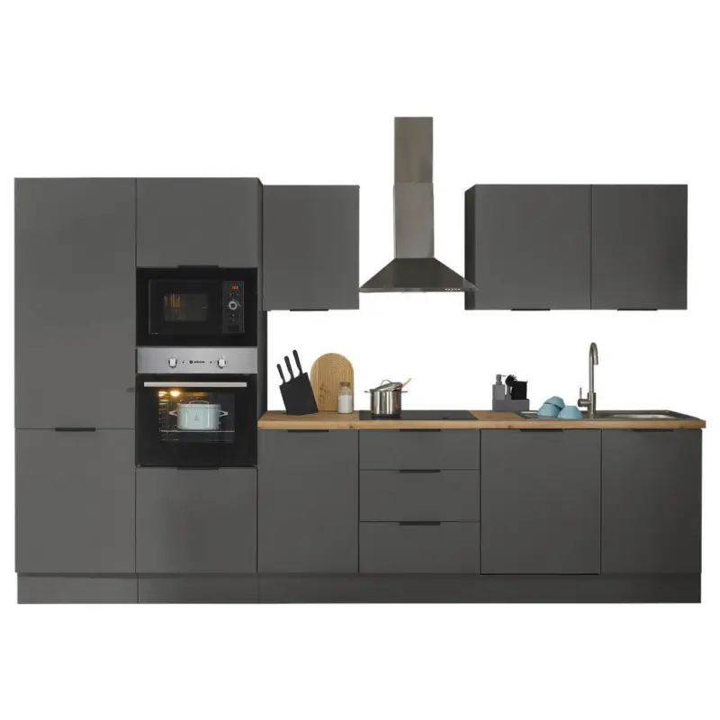 K&uuml;chenblock in Graphitfarben