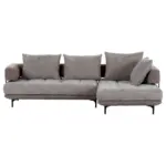 XXXLutz Lauterach - Ihr M&ouml;belhaus bei Bregenz Ecksofa in Flachgewebe Braun 263/195 cm