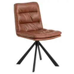 Stuhl Sitzfl&auml;che 360&deg; drehbar Lederlook