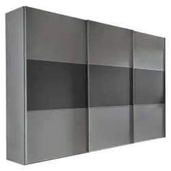 Schwebet&uuml;renschrank in Anthrazit, Hellgrau