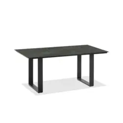 Gartentisch Kunststoff Anthrazit, Graphitfarben rechteckig