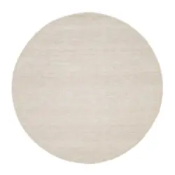 Handwebteppich 150/150 cm Helsinki Naturfarben, Wei&szlig;