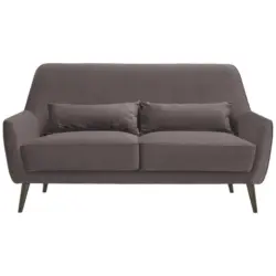 3-Sitzer-Sofa in Mikrofaser Hellgrau