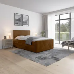 Boxspringbett 140/200 cm in Braun