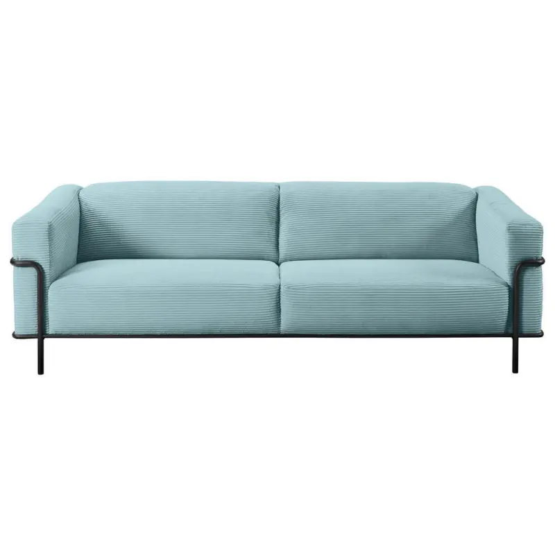 3-Sitzer-Sofa in Cord Hellblau