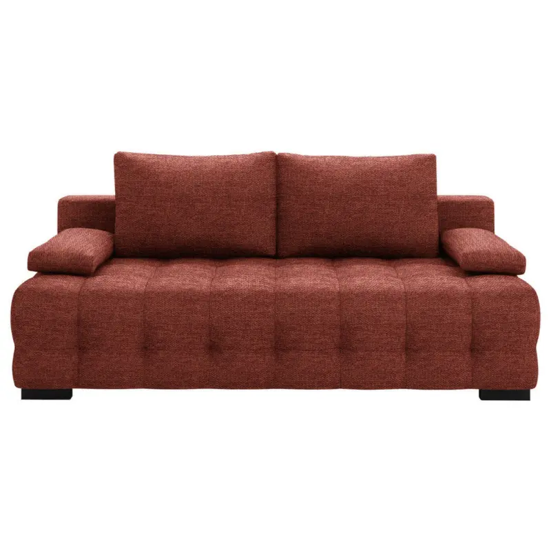 Schlafsofa Jensen in Struktur Rostfarben