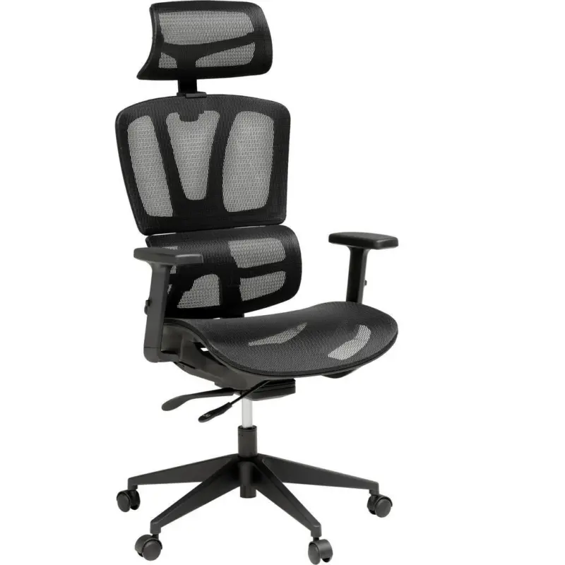 Drehstuhl in Netzbespannung Schwarz