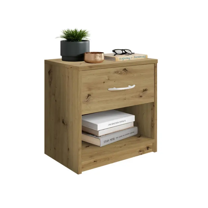 Nachtk&auml;stchen 39/41/28 cm in Eiche Artisan