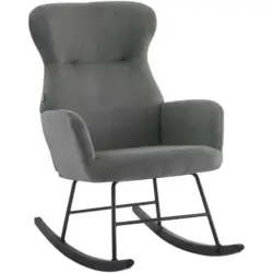 Schaukelsessel in Cord Grau